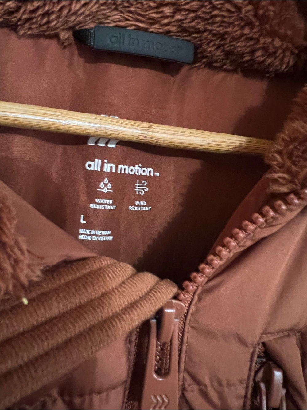 All in motion Rust Puffer Jacket L - Picture 3 of 10